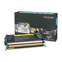 Lexmark – Cartouche de toner du programme de retour, laser, rendement normal, fabricant d'origine, jaune, (C734A1YG)-Technologie d’impression : Laser