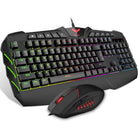 HAVIT Wired Multi-Function LED Rainbow Backlit Keyboard and Mouse Combo Set-Rétroéclairé arc-en-ciel