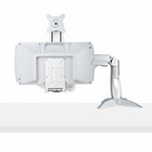 StarTech - Support de bureau réglable pour bras de moniteur assis-debout avec plateau pour clavier et souris-Le bras de moniteur compact assis-debout est doté d'un œillet ou d'une pince de bureau et s'intègre facilement dans votre espace de travail, y compris les coins à espace limité