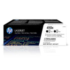 HP - Cartouche de toner LaserJet d'origine 410X (CF410XD) noir, haut rendement, paq./2-Couleur : noir