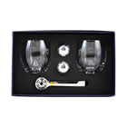 Splash - Verres À Whisky Avec 2 Moules À Glaçons Rondes + Pince, Lot De 5-1 Boîte Cadeau