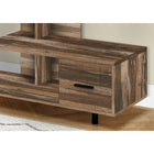Monarch Specialties - 2611 Meuble Tv - 48 po L/Faux Bois Brun/1 Tiroir-Tiroir de rangement situe a droite du meuble de TV. Ideale pour ranger des livres, cables ou accessoires multimedias