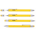 Troika - Stylo Bille Multitâche Construction - Jaune-Règle en centimètres et en pouces