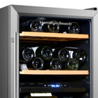 Hamilton Beach - Refrigerateur à vin à deux zones de 43 bouteilles - Acier inoxydable-Thermostat reglable pour un contrôle ideal de la temperature