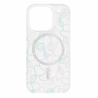 Kate Spade - Étui protecteur avec MagSafe pour iPhone 15 Pro - Modern Floral Glitter-Conçu pour être utilisé avec les accessoires MagSafe d'Apple