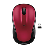 Logitech - Souris sans fil M325S 2,4 GHz avec récepteur USB - Rouge-Adapté à votre utilisation du Web, notre nouveau défilement ultra-précis facilite la consultation de Facebook, les achats sur Amazon ou le défilement des résultats des recherches sur Google