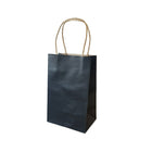 Wamaco - Sacs de magasinage Kraft couleur, 5,25 x 3,5 x 8,25 (po), noir, paquet de 100-Sacs de magasinage Kraft couleur