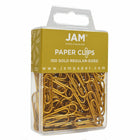 JAM PAPER - Colore norme 1" Trombones, Or, 2 Paquets de 100-Quantite : 2/paquet (100 par boîte)