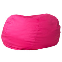 Flash Furniture - Fauteuil poire surdimensionné rose chaud plein-Fauteuil poire surdimensionné