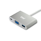 Adaptateur tmd USB-C vers multiport, VGA x1 / USB-C x1 / USB3.0 x 1 (AD5L-03WH)-USB-C Plug & Play, aucun pilote supplémentaire nécessaire
