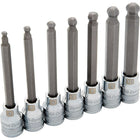 Dynamic Tools – Ensemble de 7 douilles hexagonales métriques longues à bout sphérique, à prise de 3/8 po, 4 mm à 10 mm-Inclut : 4, 5, 6, 7, 8, 9, 10 mm