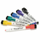 Quartet – Mini marqueurs à effacement à sec ReWritablesMD, couleurs variées, paquet de 6-Capuchon équipé d’une efface pour corrections instantanées