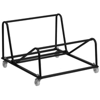 Flash Furniture – Chariot pour chaises empilables à haute densité, noir-Fini thermolaqué noir