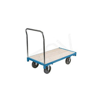 Kleton – Chariot à plateforme robuste, plateforme de 36 larg. x 72 long. (po), poignée de 40 haut. (Po), capacité de 2500 lb-Largeur de la plateforme : 36 po