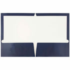JAM PaperMD – Chemises de présentation à 2 pochettes plastifiées et lustrées, bleu marine, 50/paquet-Capacité : 200 feuilles