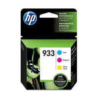 HP 933 Ens. 3 cartouches d’encre cyan, magenta et jaune d’origine (N9H56FN)-Couleurs: Cyan, magenta, jaune