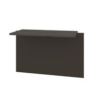 Bestar Prestige  Pont pour bureau - Gris écorce & Ardoise-Surface de travail de 2,5 cm (1 po ) de qualité commerciale au fini mélamine résistant aux éraflures, aux taches et à l‘usure