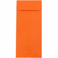 JAM Paper #11 Policy Commerciales Enveloppes Colourées - 4,5" x 10,375" - Orange recyclé - Paquet de 50-Couleur : Enveloppes orange