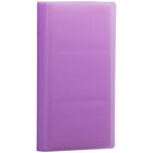 JAM Paper - Carnet de cartes professionnelles capacité de 72 cartes - 4 po x 7 1/4 po - violet-Emballage anglais seulement
