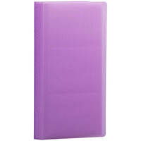 JAM Paper - Carnet de cartes professionnelles capacité de 72 cartes - 4 po x 7 1/4 po - violet-Emballage anglais seulement