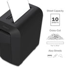 Fellowes - Déchiqueteuse coupe-croisée Powershred LX65-La technologie SafeSenseMD arrête la machine automatiquement dès que la main touche la fente d’alimentation en papier
