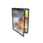 Futech, support de menu à 4 vues, BLK 8-1 / 2 "lx 11" h, noir, 10 / paquet-Double Pocket: 4 Voir