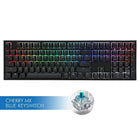 Ducky - Un clavier Mécanique bleu pour commutateur MX de 2 RVB à pleine dimension-Nouvelle interface RVB - La nouvelle interface vous permet maintenant de personnaliser l'éclairage RVB à travers un logiciel tout en étant capable de le personnaliser manuellement sans logiciel sur le clavier physique
