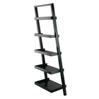 Winsome – Étagère inclinée Bellamy, noir (29553)-En bois massif et en bois composite