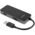 StarTech - Adaptateur USB 3.0 vers HDMI et VGA, Convertisseur d'adaptateur multiport pour deux moniteurs USB Type-A 4K/1080p-Adaptateur