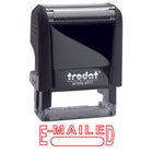 Trodat - Timbre autoencreur Printy avec fenêtre sans incidence sur le climat 4911 - "E-MAILED"-Timbre de qualité supérieure avec encre non toxique à base d'eau  