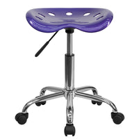 Flash Furniture – Tabouret tracteur vibrant de 25,75 pouces, violet (LF214AVIOLET)-Tabouret style tracteur