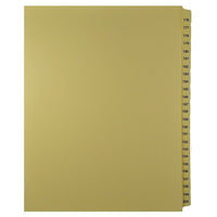 Mark Maker – Ensemble d’onglets séparateurs juridiques blancs, 1/25 onglets, format lettre, sans trous, numéros 176 à 200-Onglets séparateurs beiges, 1/25 onglets