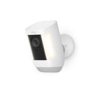 Ring - Batterie Ring Spotlight Camera Pro avec Wifi double bande (version 2022) - Blanc-1080p HDR, Live View, vision nocturne couleur