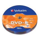 Verbatim - DVD-R 4,7 Go 16X surface avec identification de la marque - PDQ paquet de 10-DVD-R 4,7 Go 16X