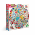 eeBoo - Piece & Love Blue Bird, Yellow Bird Puzzle - 500 pièces-Casse-tête 500 pièces