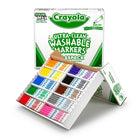 Marqueurs de classe lavables Crayola, trait fin, couleurs assorties-Formule ultra-propre qui se lave facilement de la peau, des vêtements et des surfaces domestiques courantes, même des murs peints.