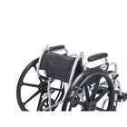 Drive Medical – Fauteuil de transport Poly-Fly avec repose-pieds escamotables avec siège de 18 po-Cadre tout en aluminium