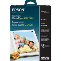 Epson - Papier photo de première qualité, lustré, 5 x 7 po, paq./20-5 po x 7 po