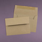 JAM Paper Enveloppes carrées rec. à 100 % de sacs papier kraft avec ferm. gom., 3 5/8 x 5 1/8 po, brun, 1000/paquet-Fermeture : gomme