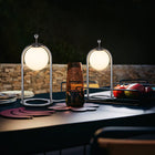 TuBICen - Linglong L Lampe de table - Chrome-Chrome Premium, Acier, Verre