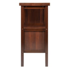 Winsome – Buffet/desserte Diego-Le tiroir intérieur mesure 16,37 larg. x 11 prof. x 2,3 haut. (po). Fabriqué en bois massif et en bois composite au fini noyer. Assemblage nécessaire.