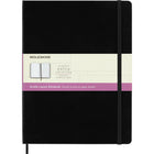 Moleskine - Carnet Rigide Format Xl À Pages Lignées Et Blanches - 7,5 po x 10 po - Noir-X Grande