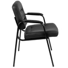 Flash Furniture Chaise De Réception Exécutive LeatherSoft-Noir (CH197221X000BK)-Rembourrage LeatherSoft noir