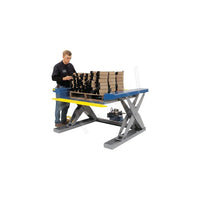 Southworth – Tables élévatrices hydrauliques à ciseaux près du sol-Dimensions de la plateforme : 50 larg. x 48 long. (po)