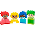 LEGO - Duplo Mes premiers grands sentiments et émotions-Le jouet à empiler comprend 23 briques, dont 8 expressions faciales et 4 perruques