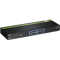 TRENDnet – Commutateur Greennet, Gigabit à 16 ports-IPv6, 802.3ad, privé et voix prise en charge VLAN