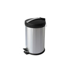 Futech – Poubelle RB-12L, 12 litres, 15 1/2 x 11 x 11 (po), acier inoxydable-Ouverture à pédale