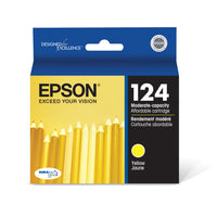 Epson - T124 Cartouche d'encre - Capacité standard - Jaune-Qualité photo supérieure à celle des photos de labo