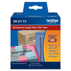 Brother – Film continu de ruban étiquetage Dk2113, 2,4 po, noir sur transparent-Chaque cartouche permet d’imprimer 50 pi d’étiquettes de 2,4 po de large