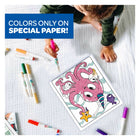 Crayola - Ensemble de pages à colorier et mini marqueurs Color Wonder sans dégât - Amis-licornes-Marqueurs sans degât qui n'apparaissent que sur le papier Color Wonder specialement formule et ne colorent pas sur la peau, les vêtements ou les meubles.